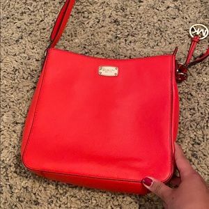 Red micheal kors purse